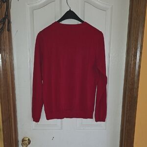 Talbots Vibrant Red Crewneck Sweater Sz M